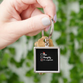 Christmas Nice Naughty Its Complicated  Schlüsselanhänger (Hand)