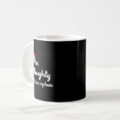 Christmas Nice Naughty Let Me Explain Funny Xmas M Kaffeetasse (Vorderseite Links)