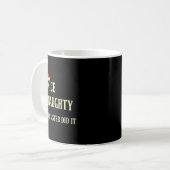 Christmas Nice Naughty Sister Did It Xmas Family B Kaffeetasse (Vorderseite Links)