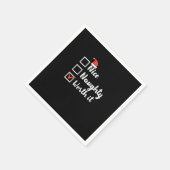 Christmas Nice Naughty Worth It Funny  Serviette (Ecke)