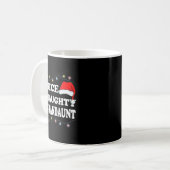 Christmas Nice Or Naughty Or Grandaunt Pajama Kaffeetasse (Vorderseite Links)