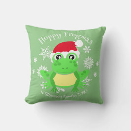 Christmas Niedlich Frog Weihnachtsmannmütze Novelt Kissen