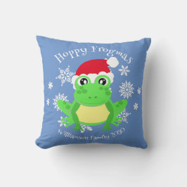 Christmas Niedlich Frog Weihnachtsmannmütze Novelt Kissen