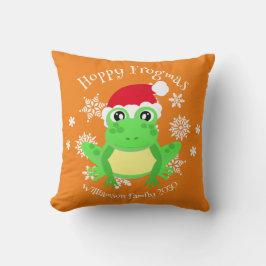 Christmas Niedlich Frosch Weihnachtsmannmütze Nove Kissen