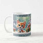 Christmas Niedlich Kitty Cat Lover Name Tasse (Links)