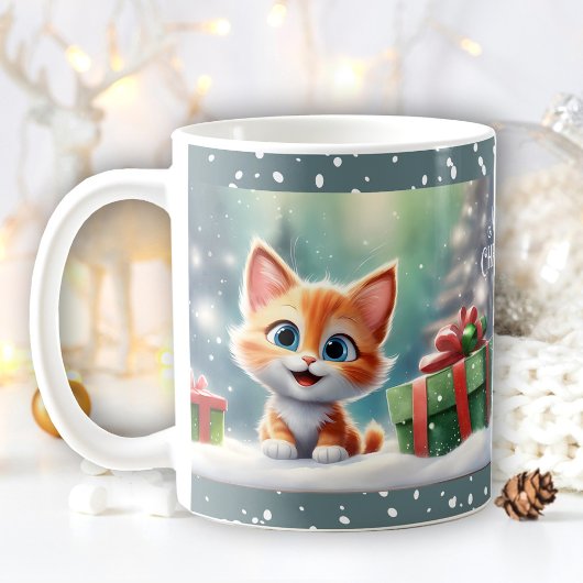 Christmas Niedlich Kitty Cat Lover Name Tasse