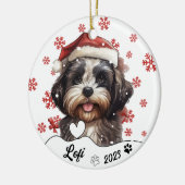 Christmas Niedlich Shih Tzu Dog Personalisiert Keramik Ornament (Links)