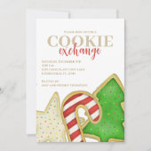 Christmas Niedlich Whimsical Sweet Cookie Exchange Einladung (Vorderseite)