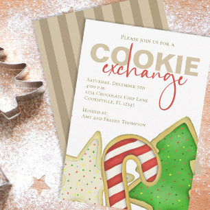 Christmas Niedlich Whimsical Sweet Cookie Exchange Einladung