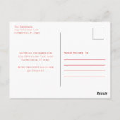 Christmas Niedlich Whimsical Sweet Cookie Exchange Postkarte (Rückseite)