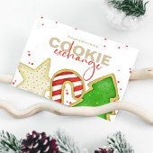 Christmas Niedlich Whimsical Sweet Cookie Exchange Postkarte