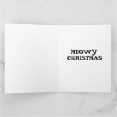 CHRISTMAS NIEDLICHE CAT-Grußkarte Karte (Innenseite)