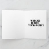 CHRISTMAS NIEDLICHE CAT-ÜBERRASCHUNGEN Grußkarte Karte (Innenseite)