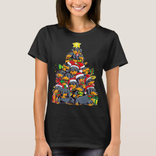 CHRISTMAS NIEDLICHE DACKEL CHRISTMAS TREE HUND T-Shirt
