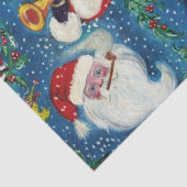 CHRISTMAS NIGHT / DREI SANTA SEIDENPAPIER (Ausschnitt)