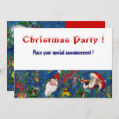 CHRISTMAS NIGHT FERIENPARTEI EINLADUNG (Vorne/Hinten)