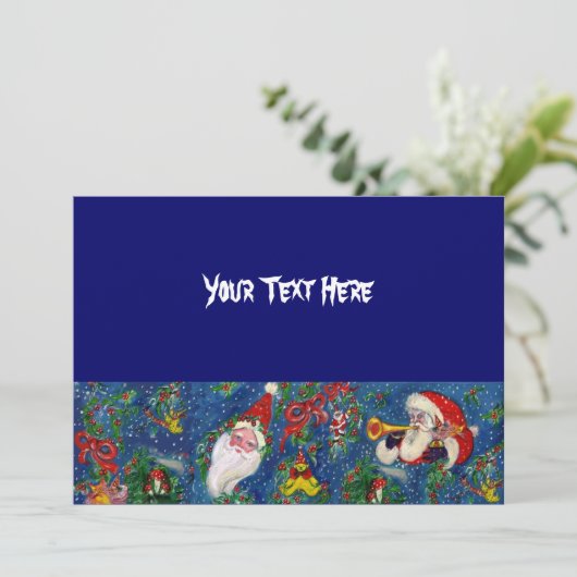 CHRISTMAS NIGHT FERIENPARTEI EINLADUNG (Stehend Vorderseite)