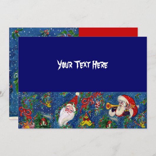 CHRISTMAS NIGHT FERIENPARTEI EINLADUNG (Vorne/Hinten)