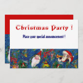 CHRISTMAS NIGHT FERIENPARTEI EINLADUNG (Vorne/Hinten)