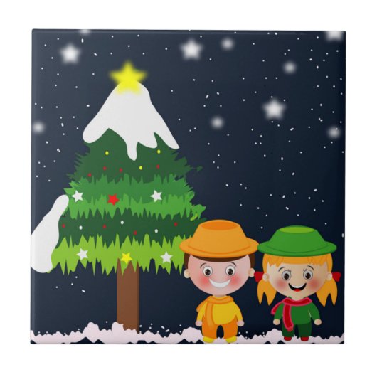 CHRISTMAS NIGHT FLIESE (Vorderseite)