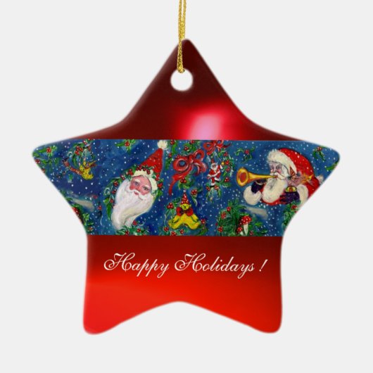 CHRISTMAS NIGHT Herz Keramikornament (Vorne)