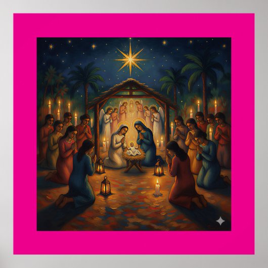 Christmas Night – Homage to Gauguin  Poster (Vorne)