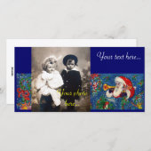 CHRISTMAS NIGHT / SANTA BUGLER FEIERTAGSKARTE (Vorne/Hinten)