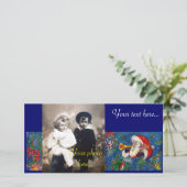 CHRISTMAS NIGHT / SANTA BUGLER FEIERTAGSKARTE (Stehend Vorderseite)