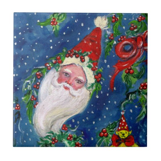CHRISTMAS NIGHT / SANTA CLAUS FLIESE (Vorderseite)