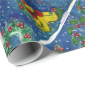 CHRISTMAS NIGHT /SANTA CLAUS GESCHENKPAPIER (Rolleneckpunkt)