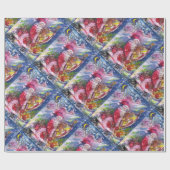 CHRISTMAS NIGHT / SANTA CLAUS SPIELEN HARP Winter Geschenkpapier (Flach)