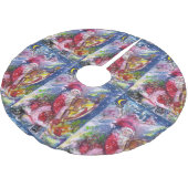 CHRISTMAS NIGHT /SANTA CLAUS SPIELHARP POLYESTER WEIHNACHTSBAUMDECKE (Schrägansicht)