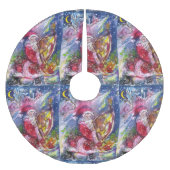 CHRISTMAS NIGHT /SANTA CLAUS SPIELHARP POLYESTER WEIHNACHTSBAUMDECKE (Vorderseite)