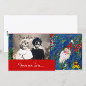 CHRISTMAS NIGHT / SANTA FEIERTAGSKARTE (Vorne/Hinten)