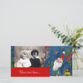 CHRISTMAS NIGHT / SANTA FEIERTAGSKARTE (Stehend Vorderseite)