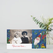 CHRISTMAS NIGHT / SANTA FEIERTAGSKARTE (Stehend Vorderseite)