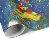 CHRISTMAS NIGHT / SANTA GESCHENKPAPIER (Rolleneckpunkt)