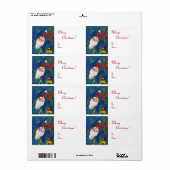 CHRISTMAS NIGHT / SANTA MIT SPIELZEUGEN UND ROT BO (Vorne)