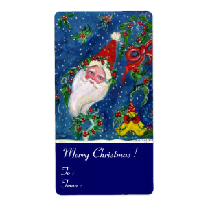CHRISTMAS NIGHT / SANTA MIT SPIELZEUGEN UND ROT BO