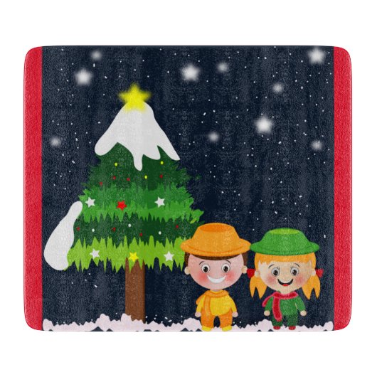 CHRISTMAS NIGHT SCHNEIDEBRETT (Vorderseite)