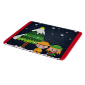 CHRISTMAS NIGHT SCHNEIDEBRETT (Ecke)