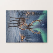 Christmas night with Santa's reindeer Puzzle (Horizontal)