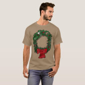 Christmas Nightmare Wreath Funny T-Shirt (Vorne ganz)