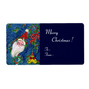 CHRISTMAS NIGJT /SANTA MIT SPIELZEUGEN UND ROT BOW