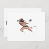 Christmas Ninja Mouse Feiertagskarte (Vorne/Hinten)