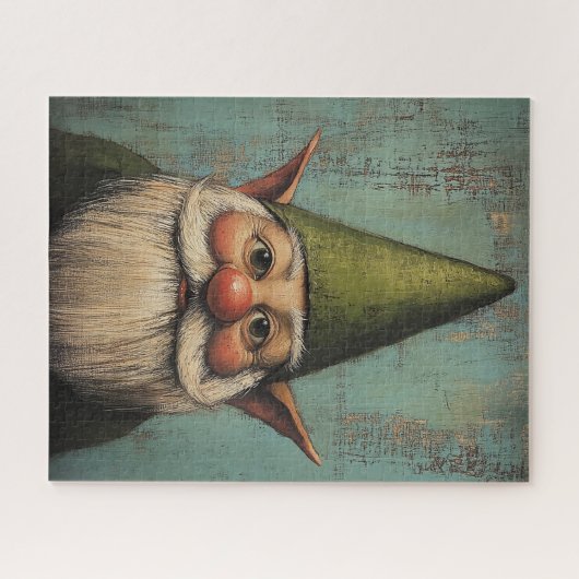 Christmas Nisse - Traditionelle nordische Urlaubsk Puzzle (Horizontal)