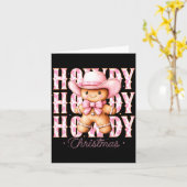 Christmas Nk Gingerbread Cowboy Cowgirl Howdy West Karte (Gelbe Blume)