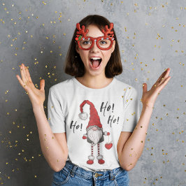 Christmas Nordic Gnome Ho Ho Ho Ho T-Shirt