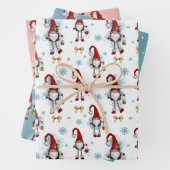 Christmas Nordic Gnomes Pattern Geschenkpapier Set (Beispiel)