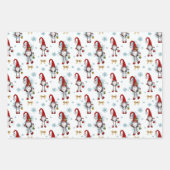 Christmas Nordic Gnomes Pattern Geschenkpapier Set (Vorderseite)